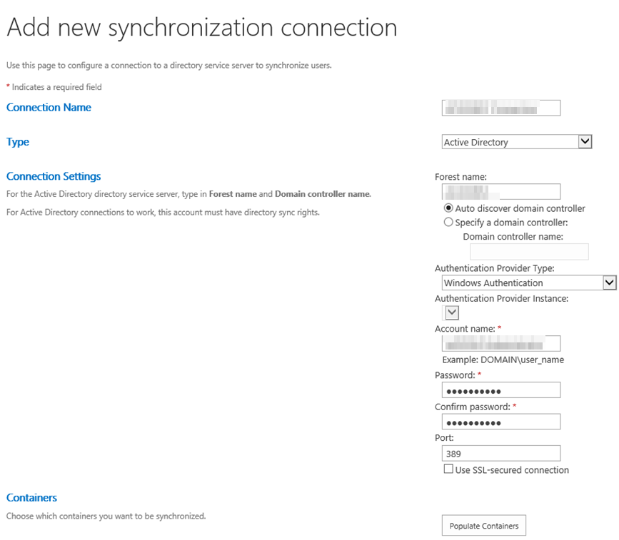 User Profil Sync Dienst Windows Account